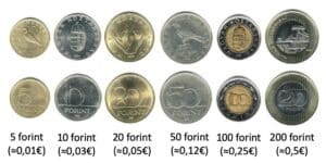 pièces de monnaie hongroises